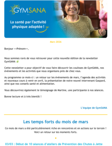 Newsletter mars 2026