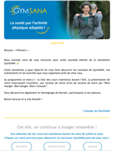 Newsletter juillet 2026